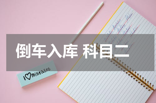 倒车入库 科目二
