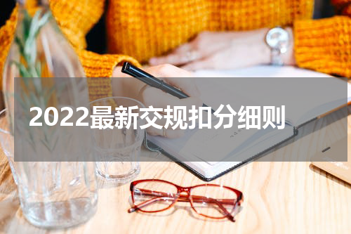 2022最新交规扣分细则