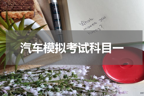 汽车模拟考试科目一
