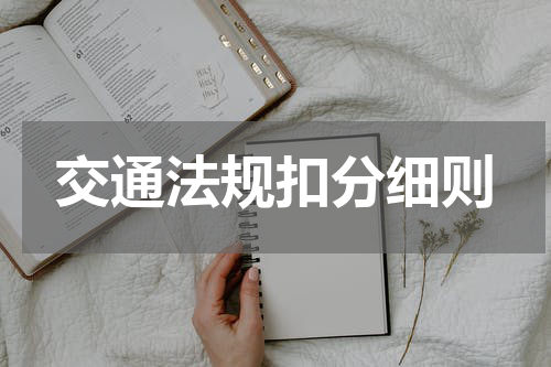 交通法规扣分细则
