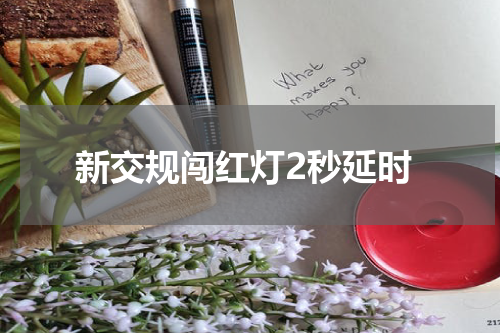 新交规闯红灯2秒延时