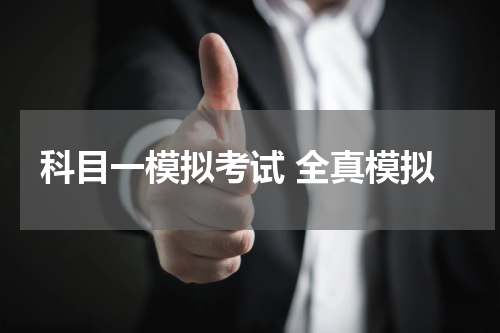 科目一模拟考试 全真模拟
