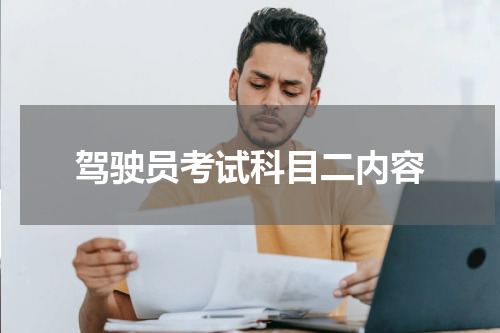 驾驶员考试科目二内容