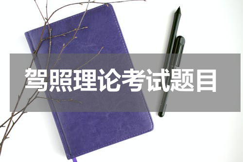 驾照理论考试题目