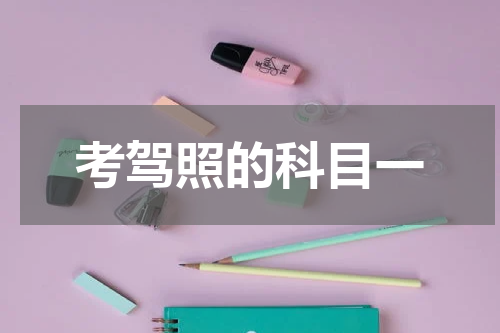 考驾照的科目一