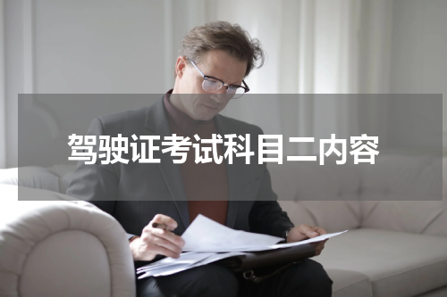 驾驶证考试科目二内容