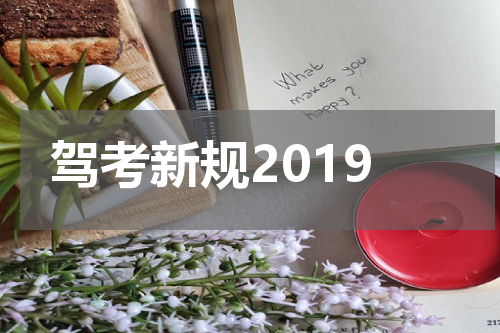 驾考新规2019