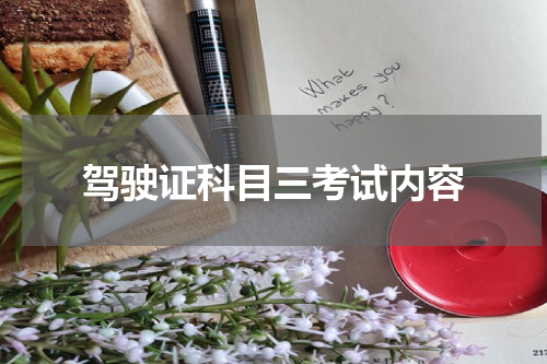 驾驶证科目三考试内容