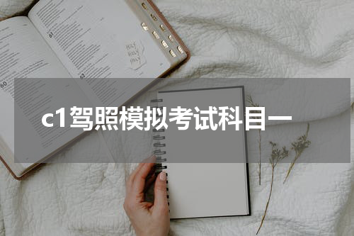 c1驾照模拟考试科目一