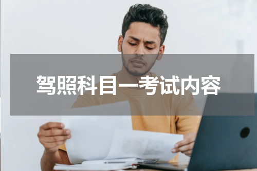 驾照科目一考试内容