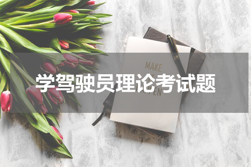 学驾驶员理论考试题