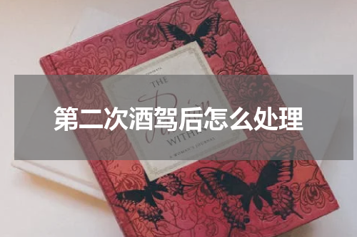 第二次酒驾后怎么处理