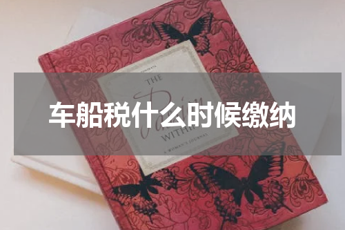 车船税什么时候缴纳