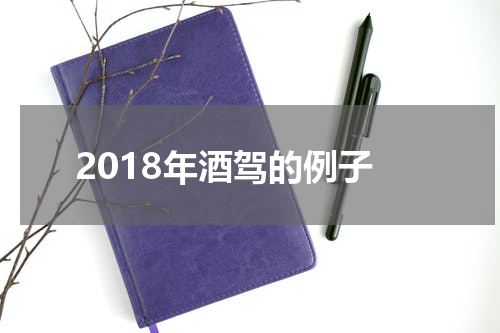 2018年酒驾的例子