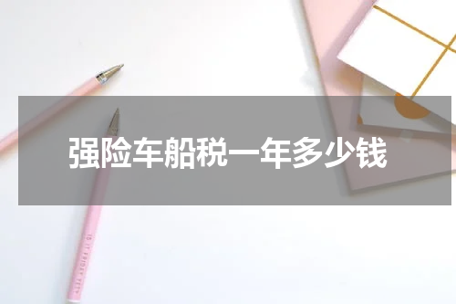 强险车船税一年多少钱