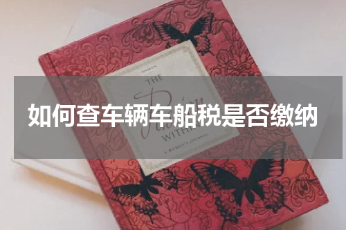如何查车辆车船税是否缴纳