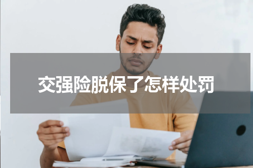 交强险脱保了怎样处罚