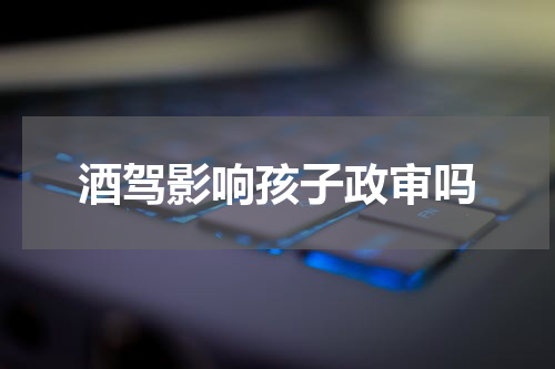酒驾影响孩子政审吗