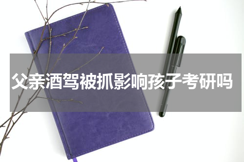 父亲酒驾被抓影响孩子考研吗