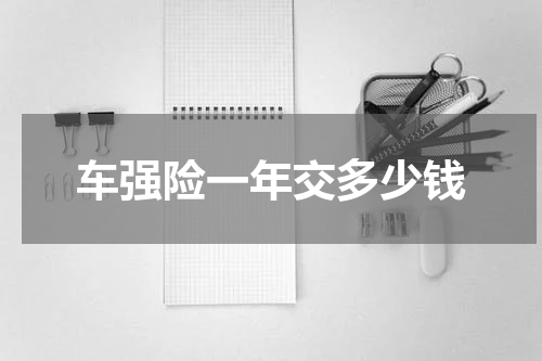 车强险一年交多少钱