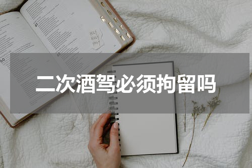 二次酒驾必须拘留吗