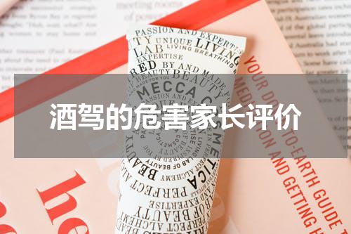 酒驾的危害家长评价