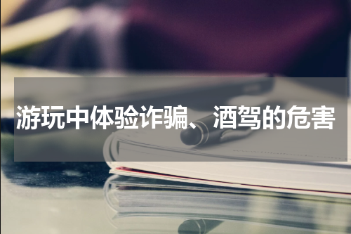 游玩中体验诈骗、酒驾的危害