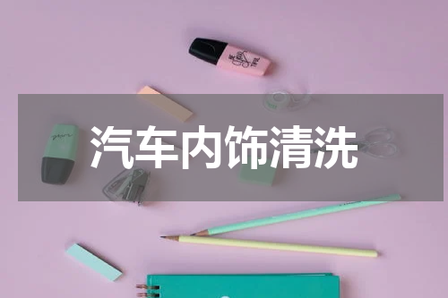 汽车内饰清洗