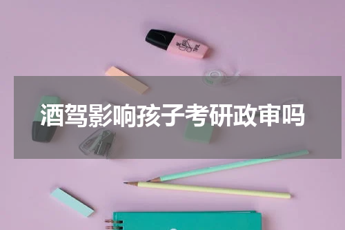 酒驾影响孩子考研政审吗