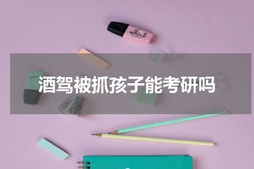 酒驾被抓孩子能考研吗