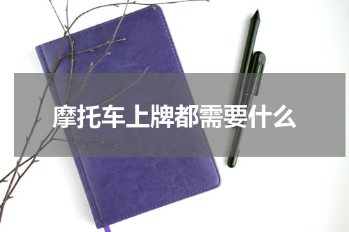 摩托车上牌都需要什么