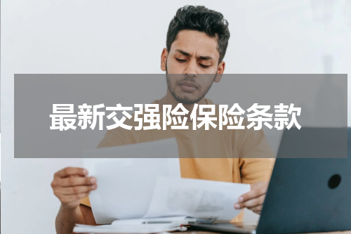 最新交强险保险条款