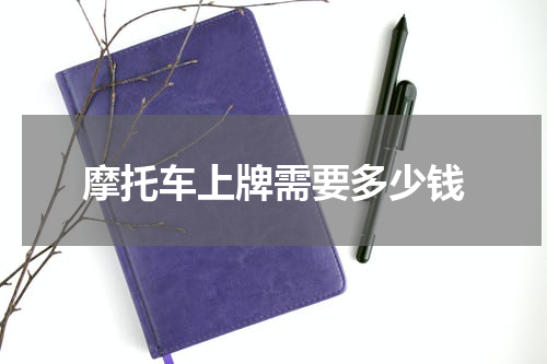 摩托车上牌需要多少钱