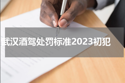 武汉酒驾处罚标准2023初犯