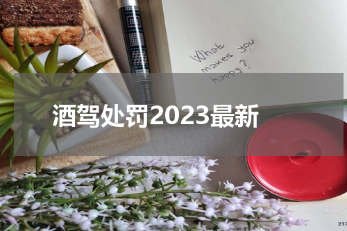 酒驾处罚2023最新