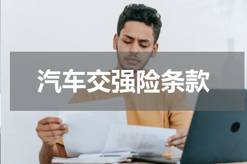 汽车交强险条款