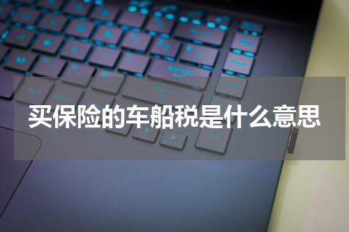 买保险的车船税是什么意思