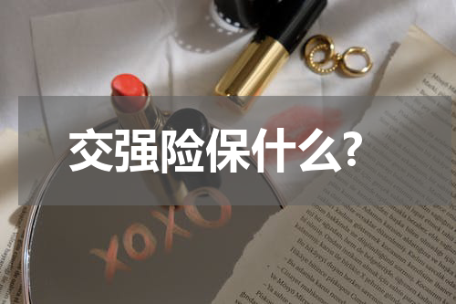 交强险保什么?