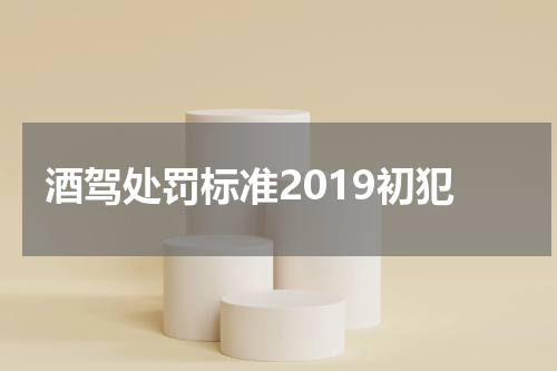 酒驾处罚标准2019初犯