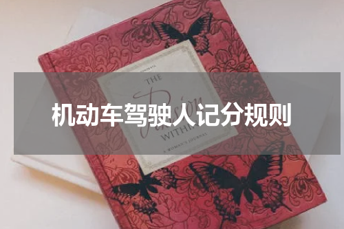 机动车驾驶人记分规则