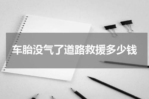 车胎没气了道路救援多少钱