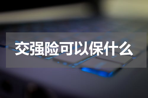 交强险可以保什么