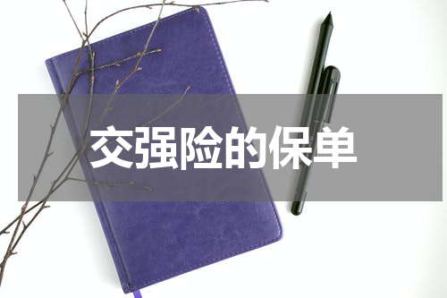 交强险的保单