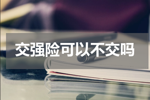 交强险可以不交吗