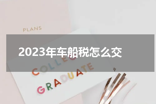 2023年车船税怎么交