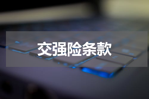 交强险条款