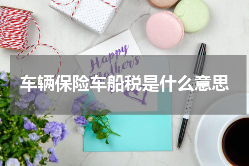 车辆保险车船税是什么意思