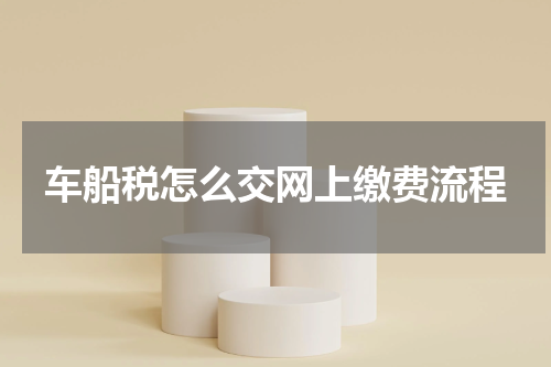 车船税怎么交网上缴费流程
