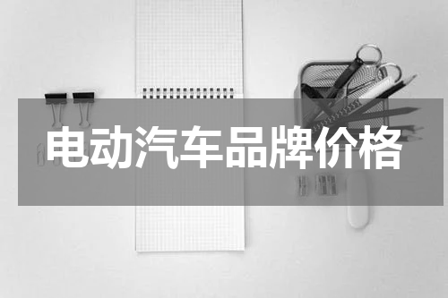 电动汽车品牌价格