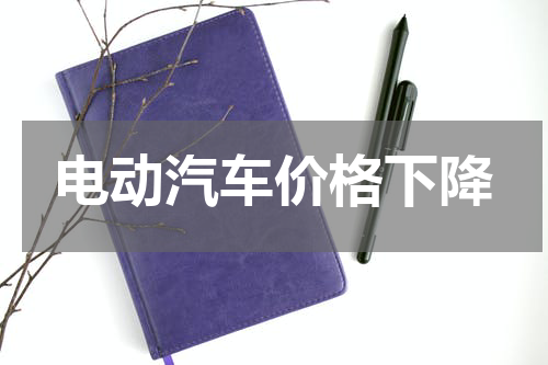 电动汽车价格下降